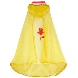Great Pretenders Yellow Princes Belle Hooded Cape Costume Size 5-7 New w/Tag